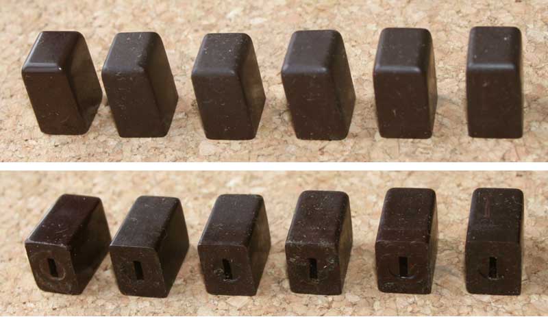 MANOPOLE Usate Ricambio Vintage Originali Per RADIO D'EPOCA Valvole COME IN FOTO - Foto 5